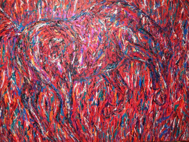 30" x 40" Acrylic - "For Free"