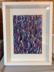 "Turn" - Framed acrylic on canvas