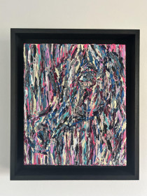 ‘What I Know’ 12”x10” Acrylic in 15”x13” black wooden frames